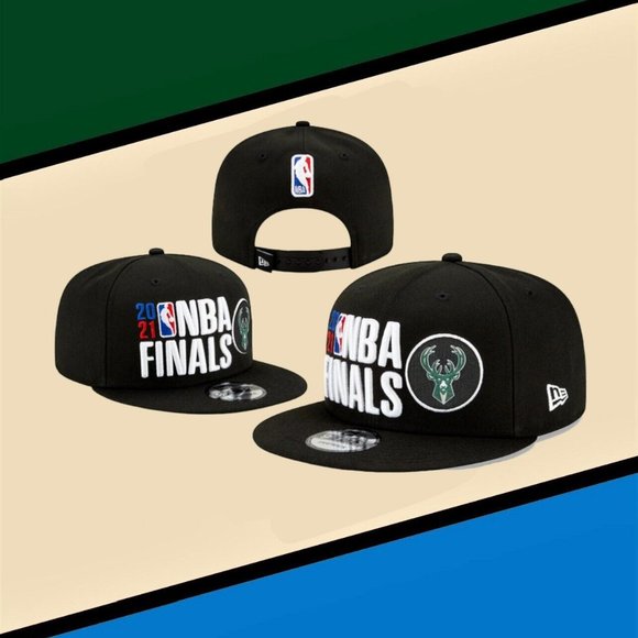 New Era Other - New Era Milwaukee Bucks 9FIFTY NBA Finals Champions Snapback Hat Cap Black